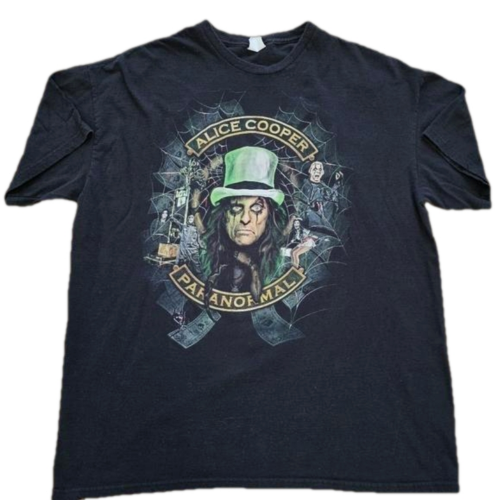 Alice Cooper Paranormal World Tour 2018 Graphic T-Shirt 2XL